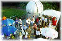 Welcome barbecue; balcony, Public Observatory Stuttgart, Uhlandshöhe